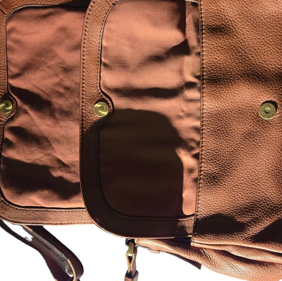 Brown Genuine Leather Fossil Bag with Multiple Compartments - Picture 4 of 6